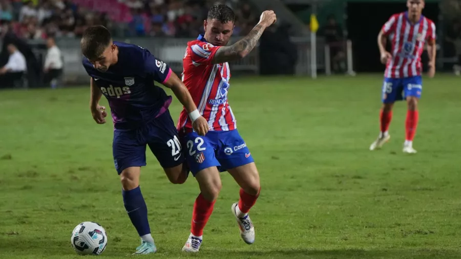 Doblete de Alexander Sørloth en su presentación con Atlético de Madrid