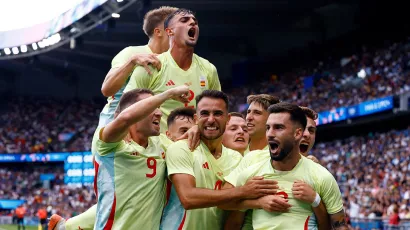 España está venciendo 3-1 a Francia al medio tiempo de la final de los Juegos Olímpicos.