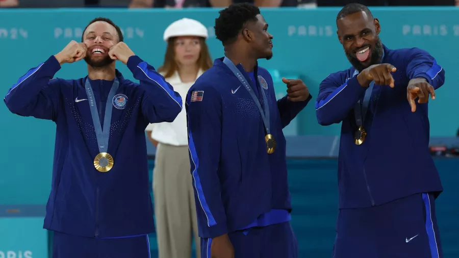 Gran festejo dorado del Team USA