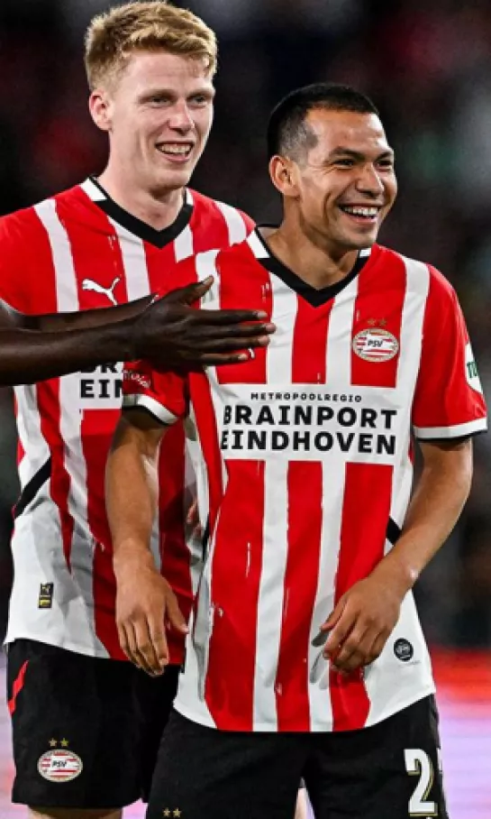 Golazo y doblete del 'Chucky' Lozano, que sigue en el PSV