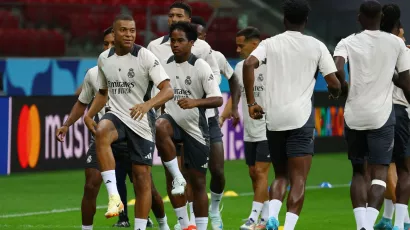 Kylian Mbappé alistó su debut con Real Madrid en la Supercopa de Europa