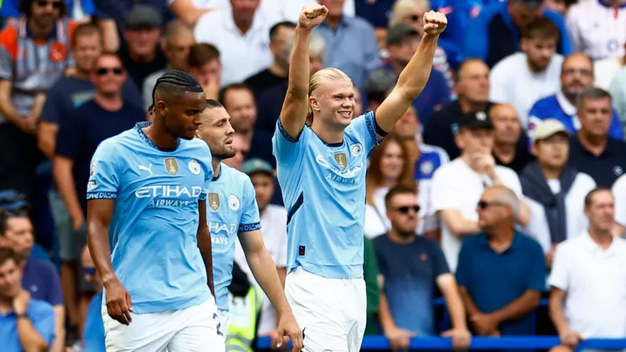 Comenzó el show de Erling Haaland en la Premier League