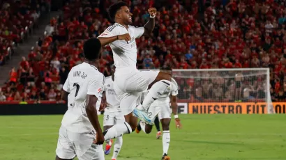 Rodrygo marcó el primer gol de Real Madrid en La Liga por segunda temporada consecutiva