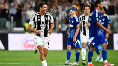 Andrea Cambiasso cerró la cuenta a los 90+1 para asegurar la primera victoria de Juventus esta temporada