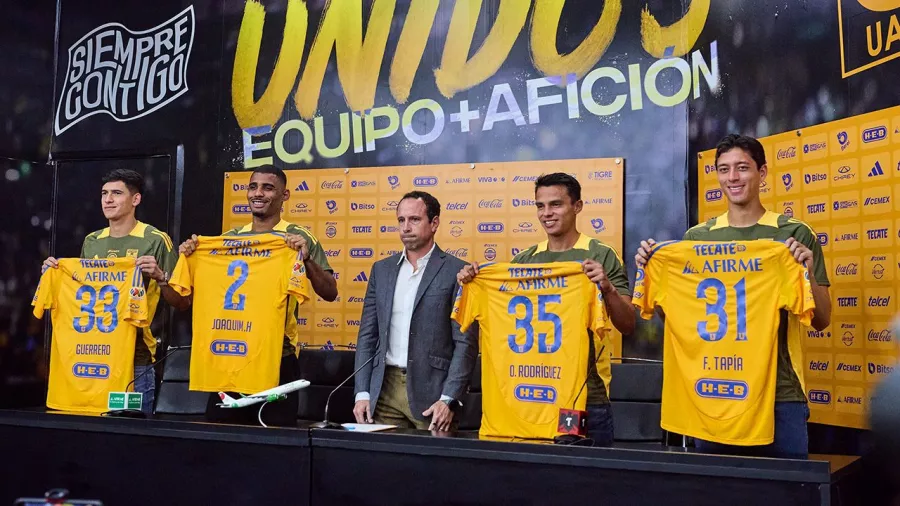 Así la presentación de los refuerzos de Tigres para el Apertura 2024.