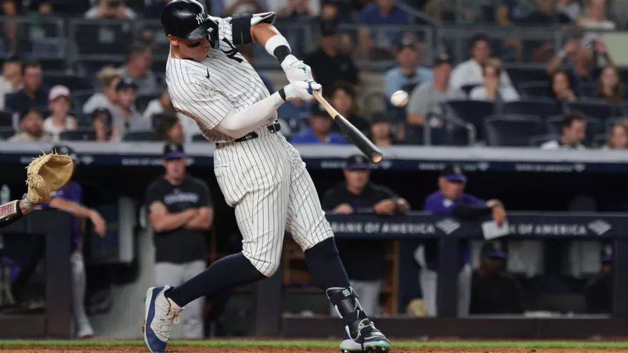 Aaron Judge llegó a 61 home runs y a 4 juegos consecutivos conectando