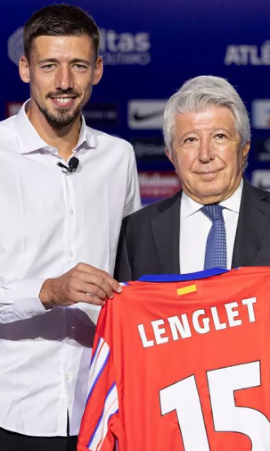 Clément Lenglet fue presentando con Atlético de Madrid