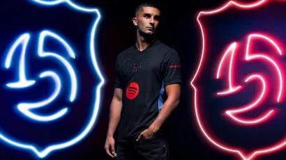 El segundo jersey del Barcelona para la temporada 2024/25.