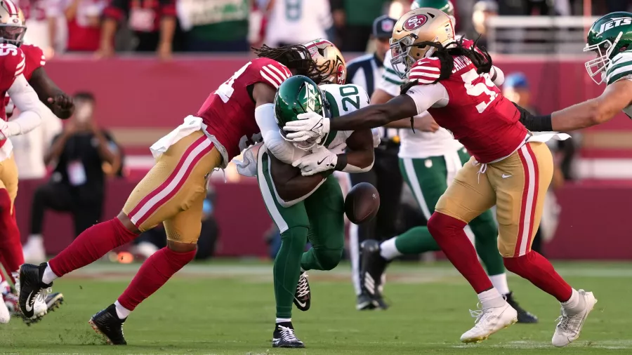 Están en casa y los 49ers vencen a los Jets al terminar la primera mitad