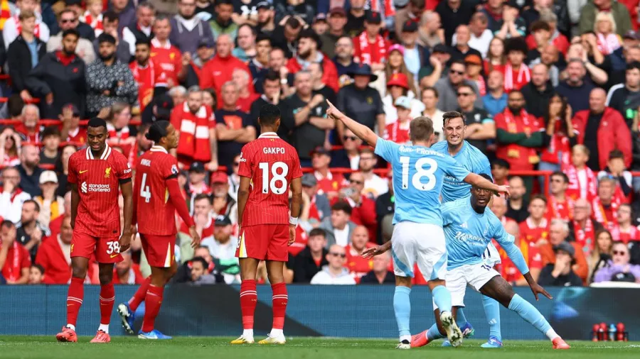 Nottingham Forest ganó en Anfield por primera vez después de 55 años