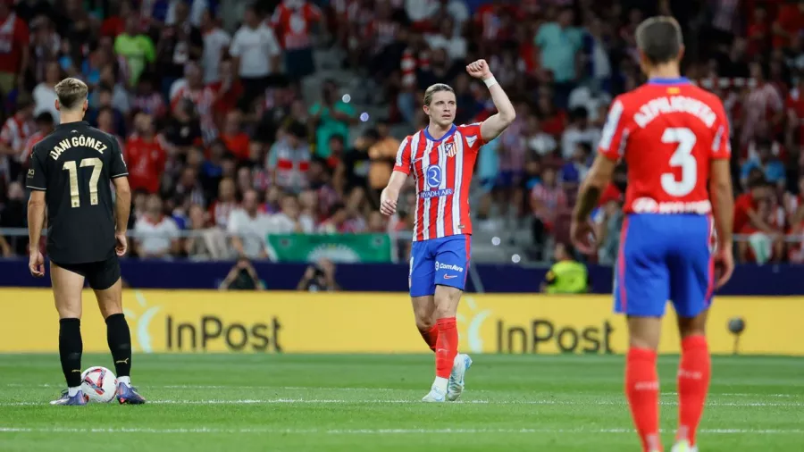 Primer gol del inglés con la camiseta del Atlético