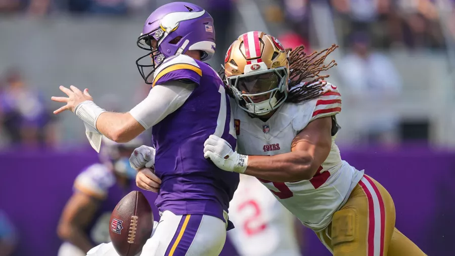 Los Vikings fueron implacables con los 49ers