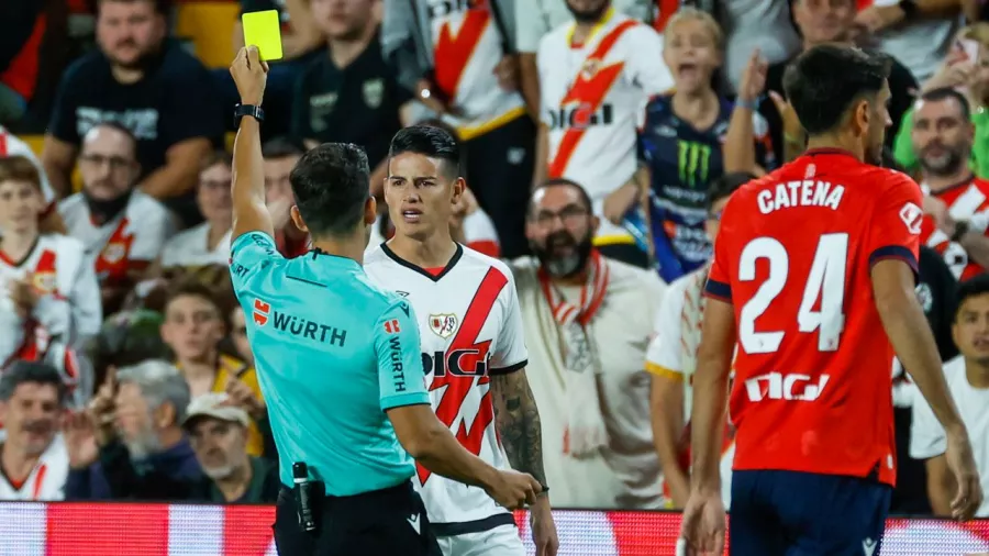 James Rodríguez encendió el estadio de Vallecas en su debut