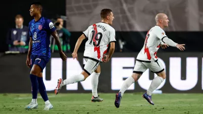 Atlético de Madrid dejó dos puntos en su visita al Rayo Vallecano