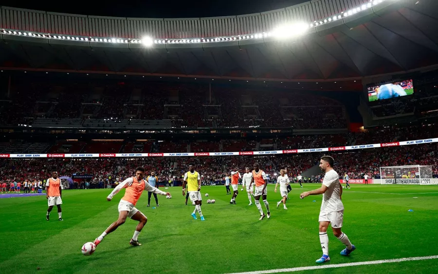 Descomunal mosaico en el Wanda Metropolitano