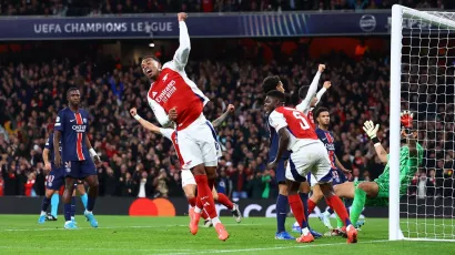 Arsenal venció por primera vez a Paris Saint-Germain en la Champions League