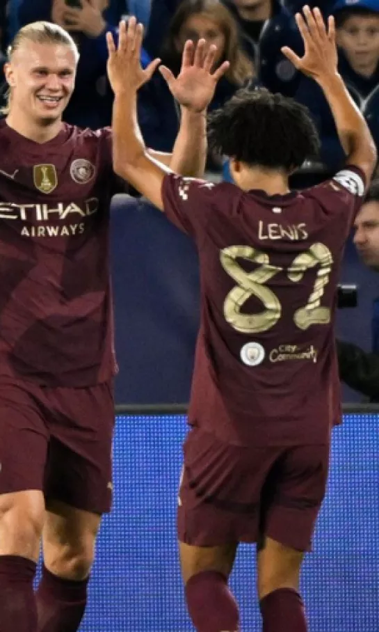 Un Manchester City de récord goleó a Slovan Bratislava en la Champions League