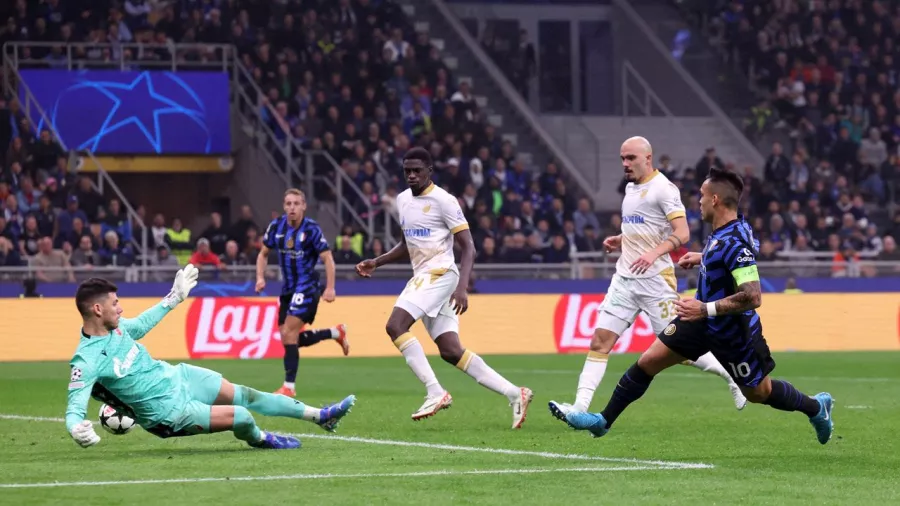 Segundo jugador de Inter que anota en la Champions League en seis temporadas diferentes