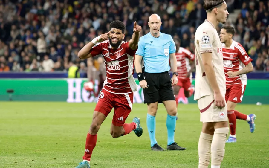 El Brest logra goleada y la mayor sorpresa reciene en la Champions League