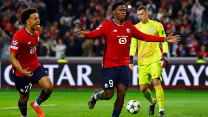 Jonathan David terminó con el invicto de Real Madrid en la Champions League