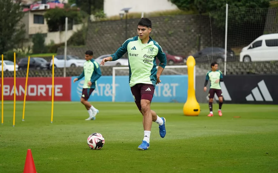 Germán Berterame ya entrenó con la Selección Mexicana