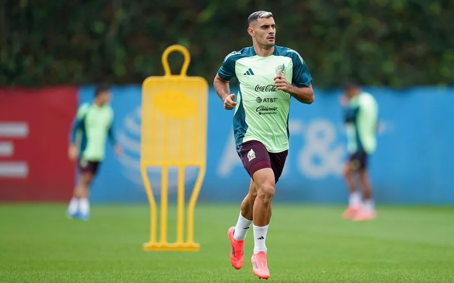 Germán Berterame ya entrenó con la Selección Mexicana