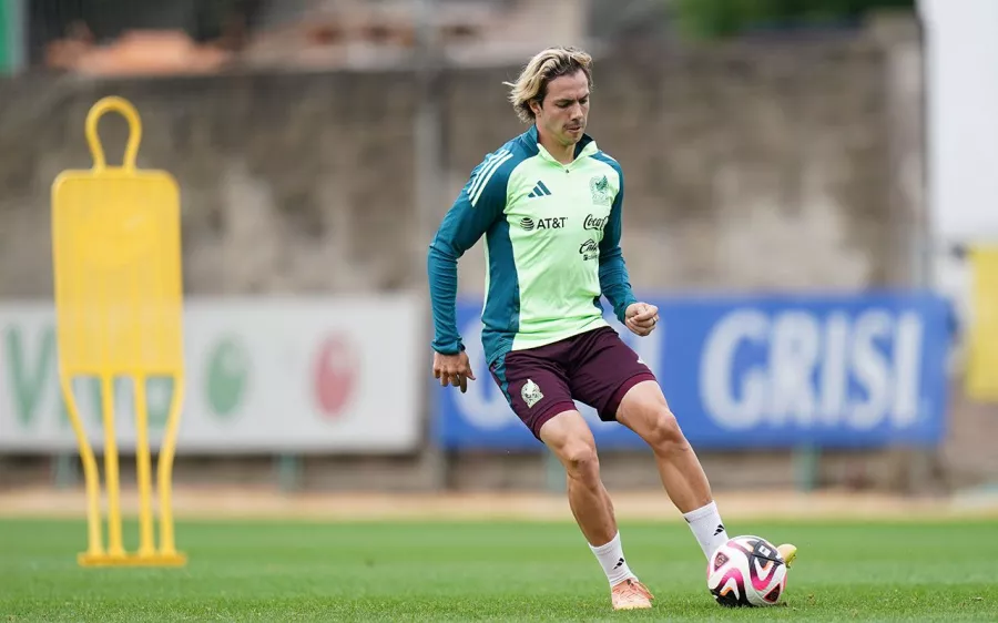 Germán Berterame ya entrenó con la Selección Mexicana