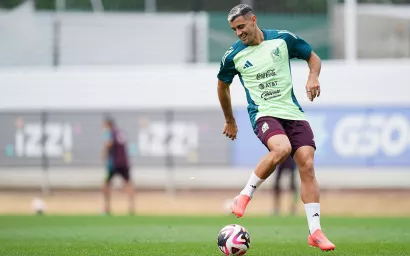 Germán Berterame ya entrenó con la Selección Mexicana