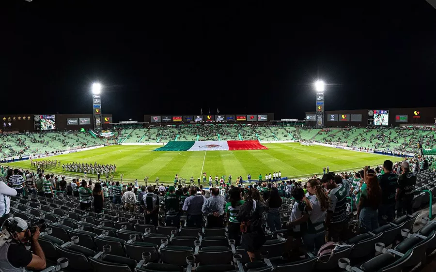 Otra vez el TSM, casa de Santos, semivacío para un partido de Liga MX