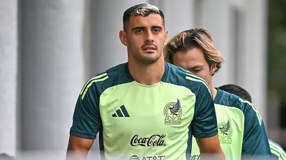 Germán Berterame, listo para su primer partido como seleccionado mexicano.