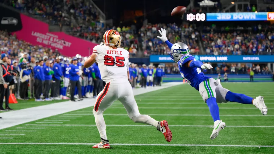 George Kittle fue el protagonista de la victoria de los 49ers