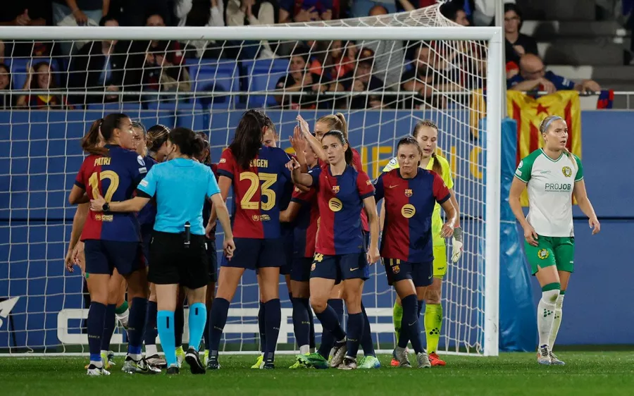 Goleada memorable; Barcelona hace pedazos 9-0 a Hamarby Fotboll