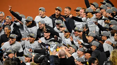 Así celebraron los Yankees su regreso a la Serie Mundial después de 15 años