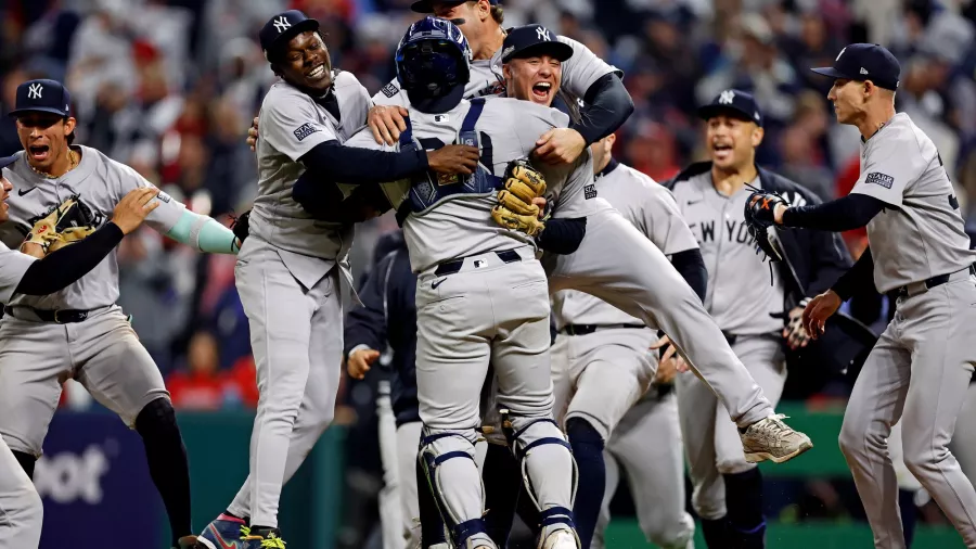 Así celebraron los Yankees su regreso a la Serie Mundial después de 15 años