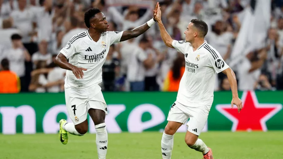 Vinícius Jr. brilló con luz propia y consiguió su primer hat-trick en la Champions League