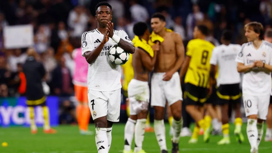 Vinícius Jr. brilló con luz propia y consiguió su primer hat-trick en la Champions League