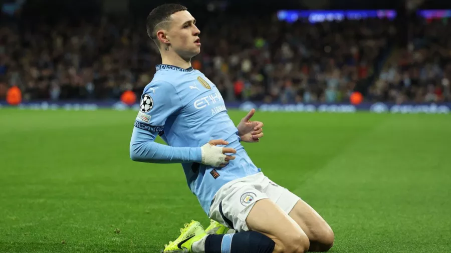 Phil Foden dejó atrás a David Beckham en la Champions League