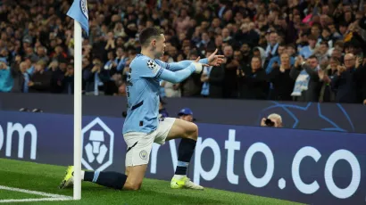 Phil Foden dejó atrás a David Beckham en la Champions League