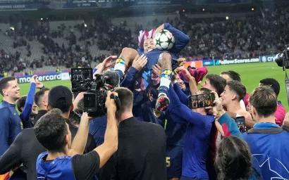 Así celebra el Barcelona el final de la amarga historia con el Bayern Munich