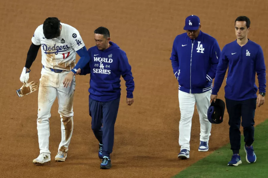 La lesión de Shohei Ohtani ensombreció el triunfo de los Dodgers