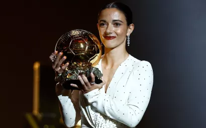 Aitana Bonmatí. Ganadora del Balón de Oro a la mejor jugadora del mundo por segundo año consecutivo.