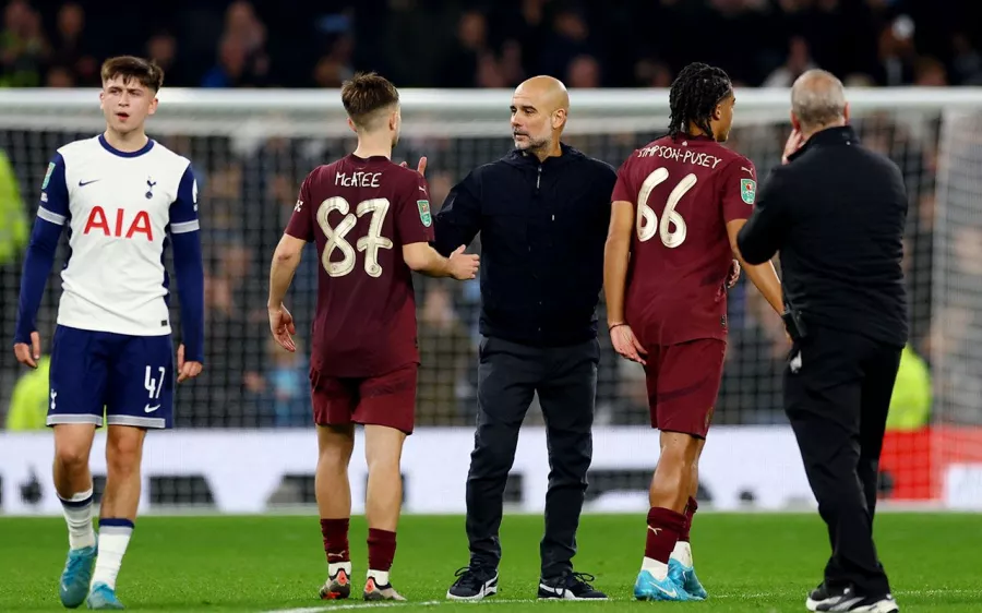 Pep Guardiola y la tarde de 'terror' que tuvo en la Carabao Cup