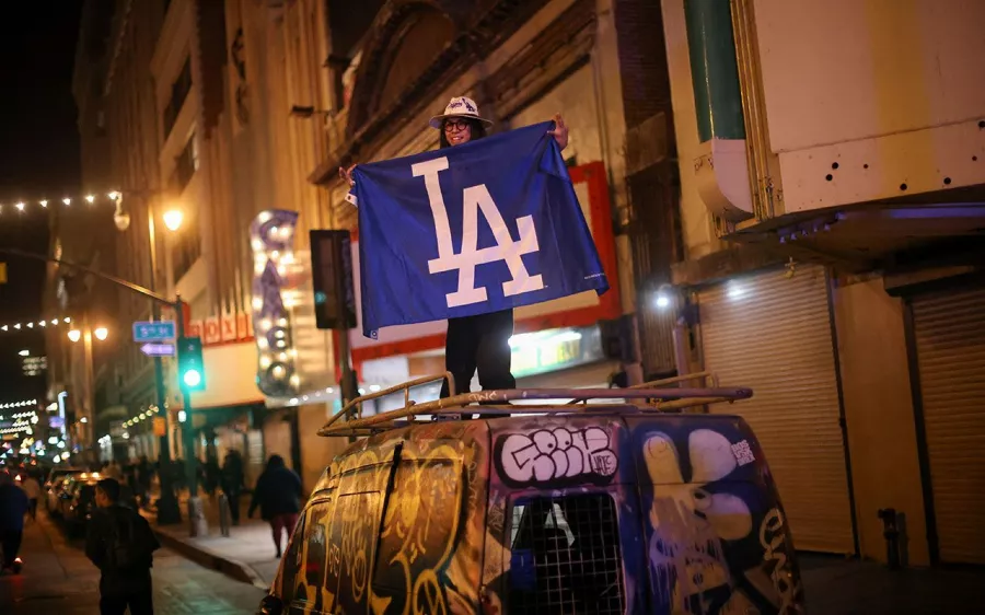 Los festejos de la 'Nación de los Dodgers' en Los Angeles