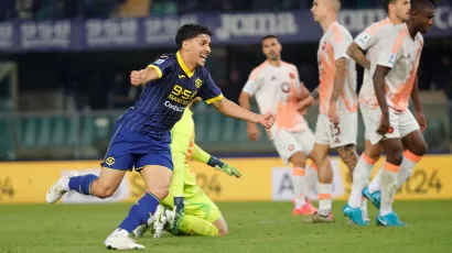 Hellas Verona derrotó a la Roma que no encuentra rumbo en la Serie A