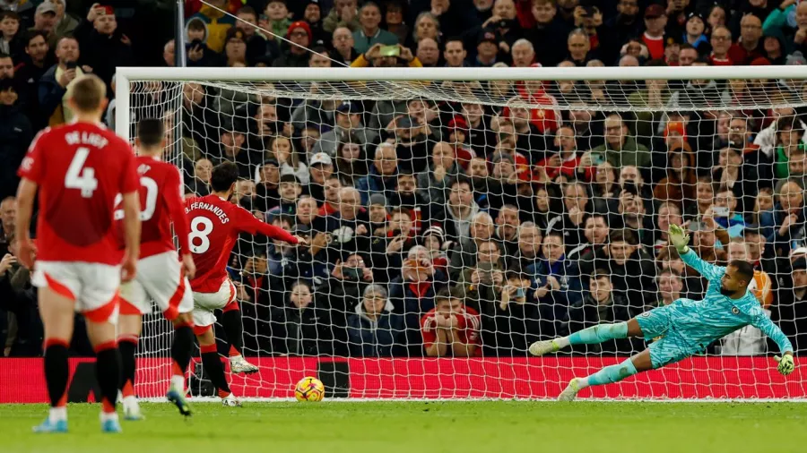 Primer gol del portugués esta temporada en la Premier League