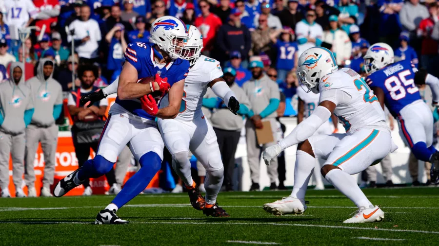 Los Bills le borraron la sonrisa a unos intensos Dolphins