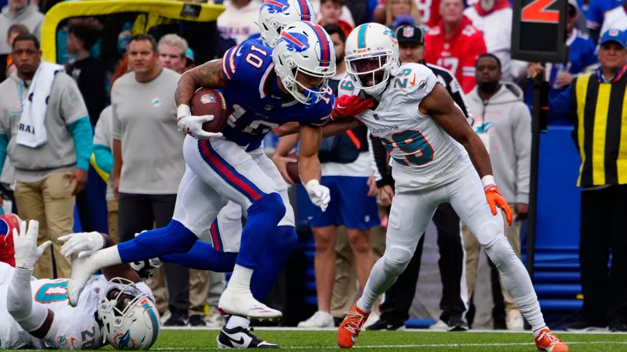 Los Bills le borraron la sonrisa a unos intensos Dolphins