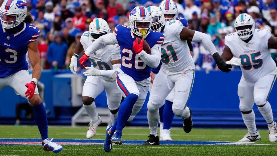 Los Bills le borraron la sonrisa a unos intensos Dolphins