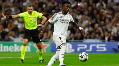 Vinícius Jr. igualó el partido cobrando un penal a lo 'Panenka'