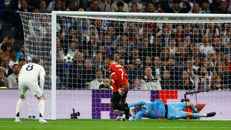 Tercer gol del delantero contra Real Madrid en el torneo continental